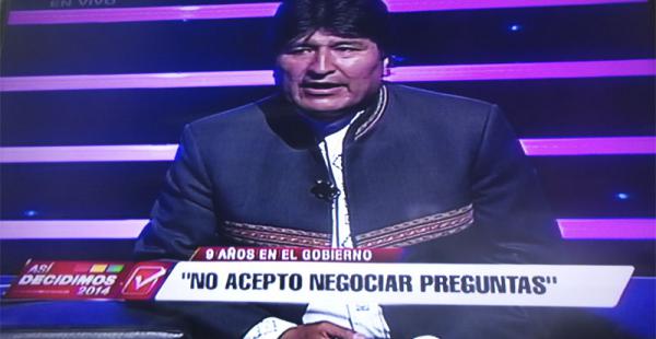 El presidente y candidato a la Presidencia por el MAS habla sobre sus propuestas electorales.