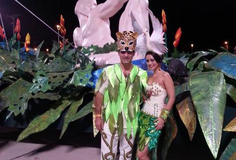 Un Carnaval inolvidable: “Corso Facha Coronadores del Carnaval, tomé unos días en la maestría para compartir el corso y los tres días con Joaquín y la comparsa”.
