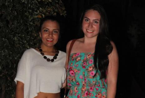 FELICES EN LA FIESTA. Laura Zamora y María Fernanda Cortez se divirtieron