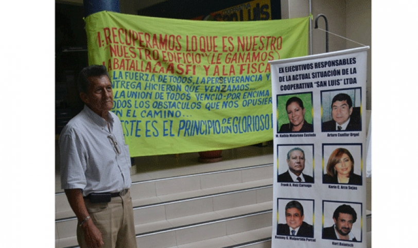 Socios de la cooperativa San Luis esperan recuperar sus ahorros.