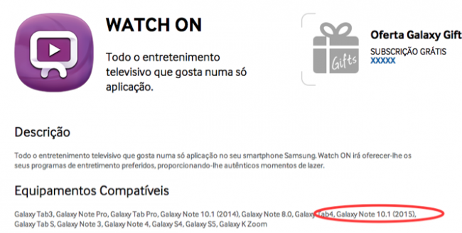 galaxy note 10.1 2015 watchon