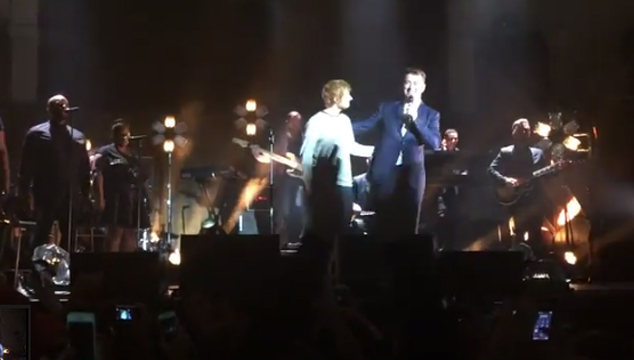 imagen Sam Smith cantó “Stay with me” junto a Ed Sheeran y fue hermoso