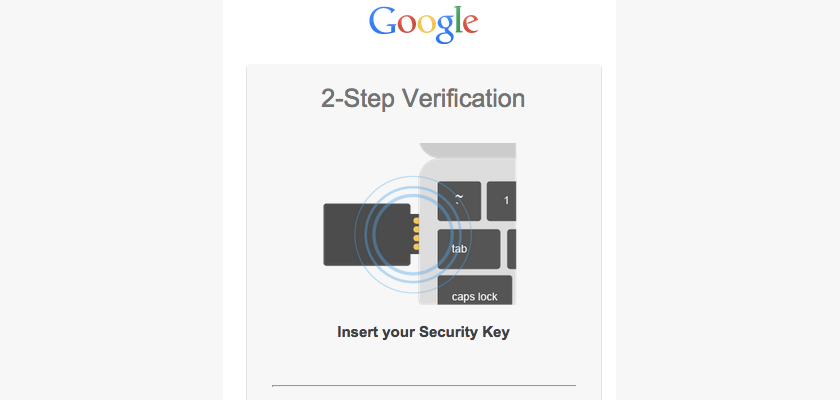security key de google Google habilita la verificación de dos pasos a través de un USB