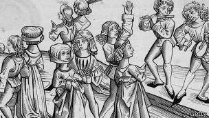 Bailarines de la noche de navidad