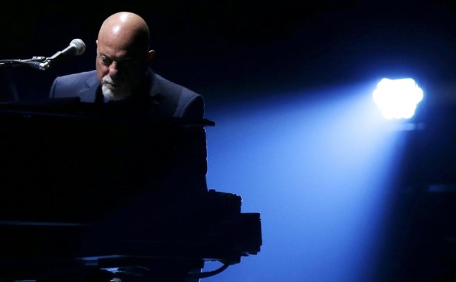 Joel, durante un concierto en el Madison Square Garden de Nueva York...