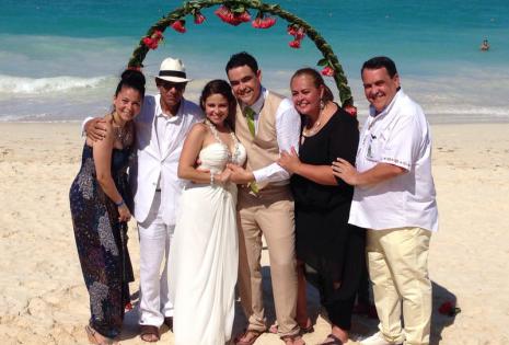 La familia de los novios