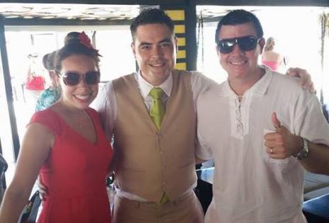 Christian Méndez y nicole Justiniano