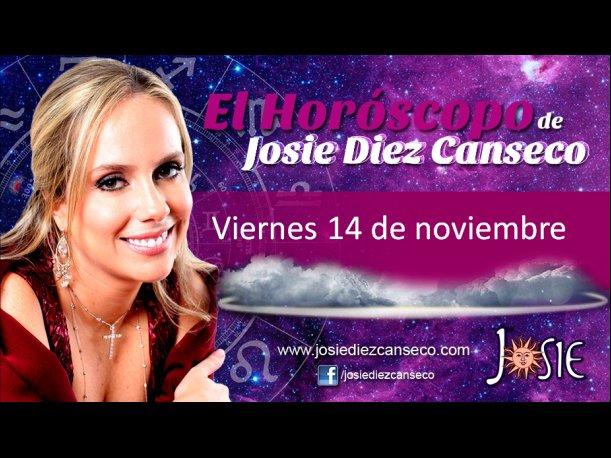 Josie Diez Canseco: Horóscopo del viernes 14 de noviembre (VIDEO)