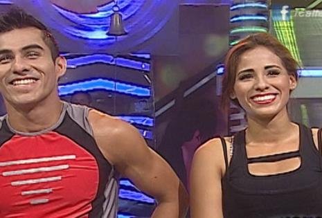 Marco y Astrid en el programa