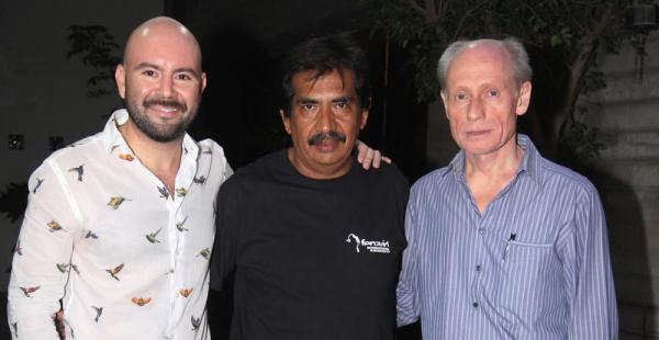 Rodrigo Bellot, Alejandro Fuentes y Franz Kunz