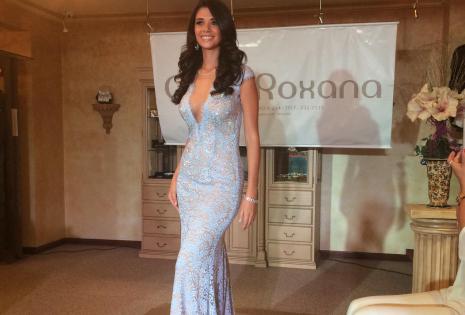 Anabel Angus en la presentación de los trajes que lucirá antes del Carnaval
