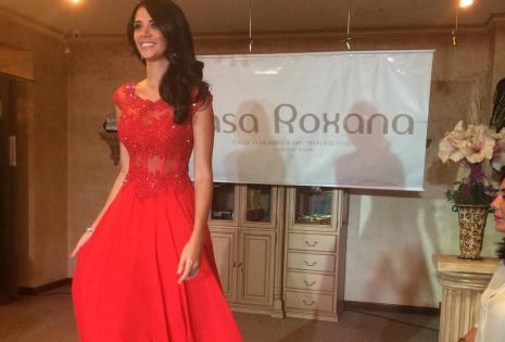 Anabel Angus en la presentación de los trajes que lucirá antes del Carnaval