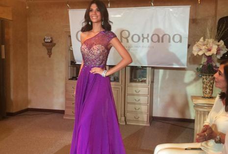 Anabel Angus en la presentación de los trajes que lucirá antes del Carnaval