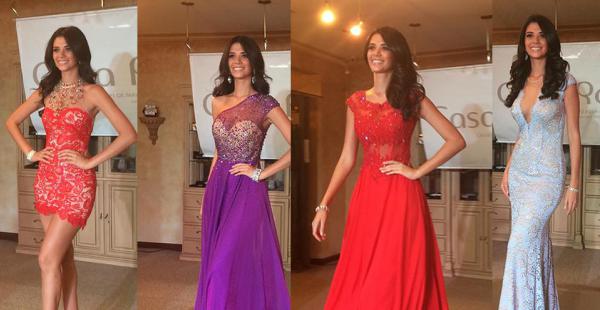 Anabel Angus en la presentación de los trajes