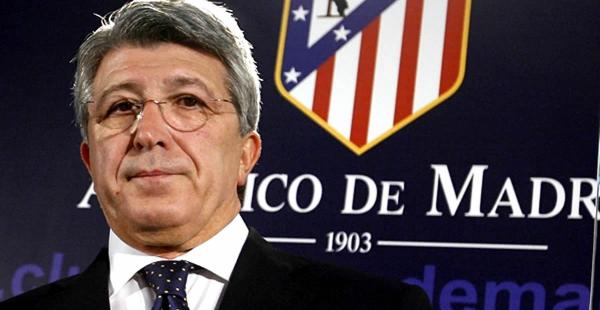 Enrique Cerezo, presidente del Atlético de Madrid