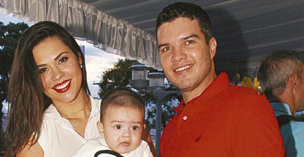 Yessica Mouton, Gerson Rivero y el pequeño Gerson Rivero Mouton