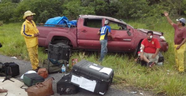 El accidente sucedió durante el traslado de equipos biométricos hacia Puerto Suárez.