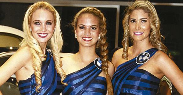 Stefanie Durán, Andrea Schmidt y María Claudia Velasco, tres bellezas en el lanzamiento