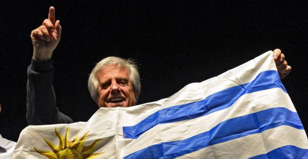 El candidato Tabaré Vázquez en una foto de archivo