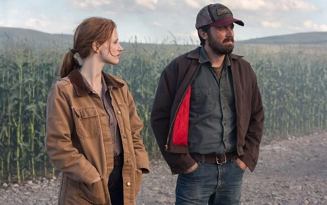 Jessica Chastain y Casey Affleck en 'Interstellar'