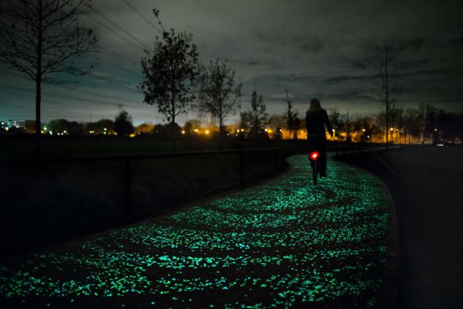 Daan Roosegaarde Opens Solar Powered Van Gogh Bike