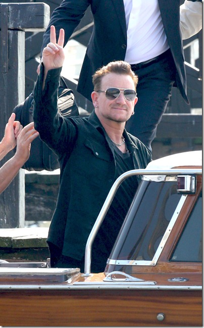 Bono-Arrives-George-Clooney-Wedding