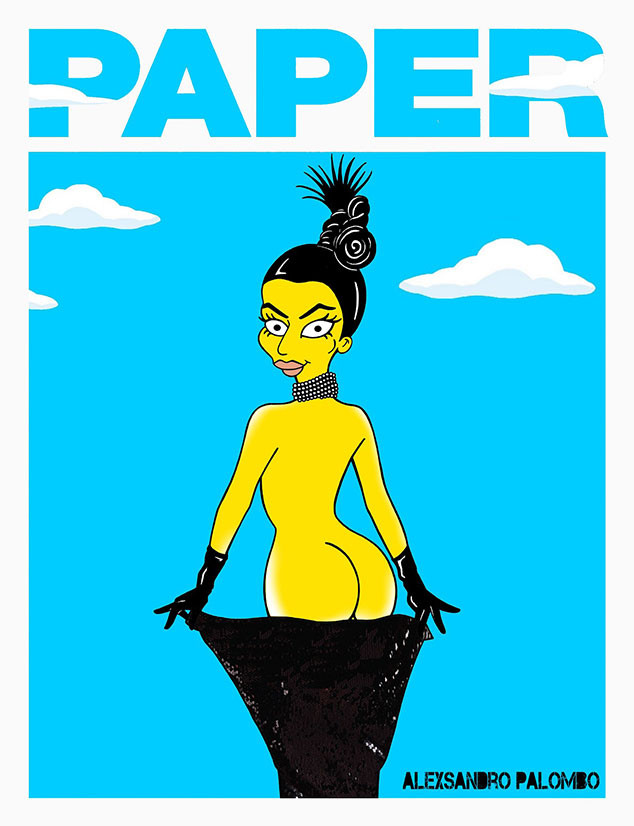 Kim-Kardashian-Paper-Mag-Simpsonised