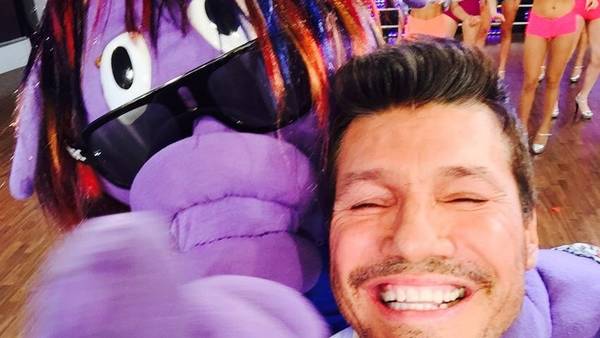El Oso Arturo y Marcelo Tinelli (Twitter)