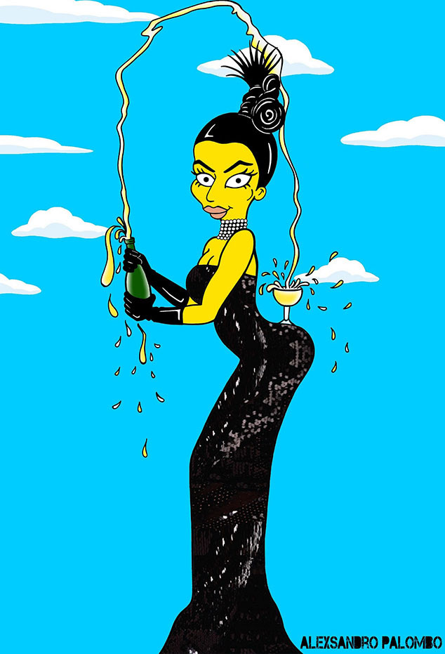 Kim Kardashian, Simpsonised