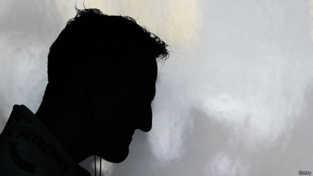 Perfil de Michael Schumacher, en una foto de 2012