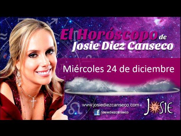 Josie Diez Canseco: Horóscopo del miércoles 24 de diciembre (VIDEO) Josie Diez Canseco: Horóscopo del miércoles 24 de diciembre (VIDEO)