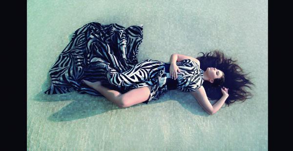 La cantante Giselle Amelunge