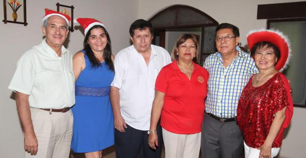 William Torrico, Evelyn Domínguez, Alfredo Flores, Purita Cuéllar, Eduardo Irusta y Teresita Adachi