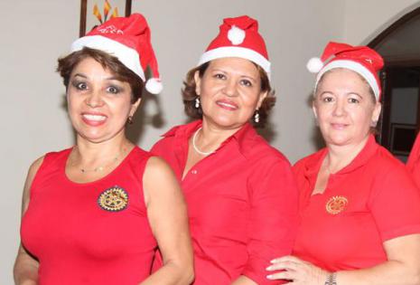 Martha Parada, Betty Núñez y Mercedes Rojas