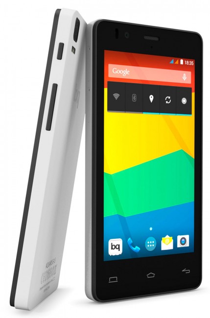 BQ Aquaris e4.5 en color negro y blanco