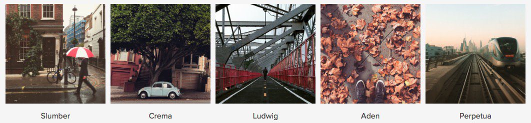 filtros de Instagram