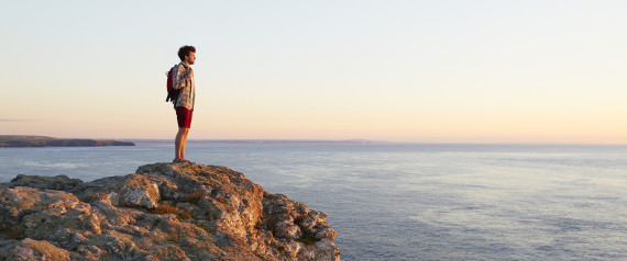 LOOKING OUT AT SUNSET