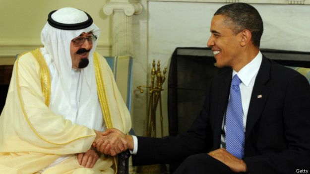 Rey Abdalá y Obama