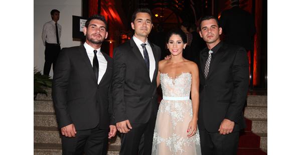 Miguel Guiteras, Diego Justiniano, Nataly Guiteras y Gary Guiteras