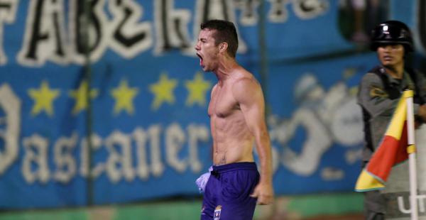 Bargas gritó a todo pulmón su primer gol con la camiseta de Blooming tras su retorno. Selló el triunfo ante Sport Boys (2-0) en el Tahuichi