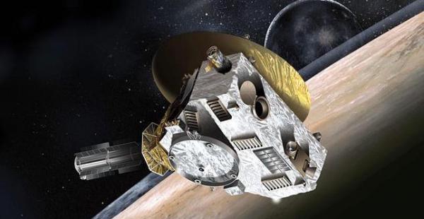 Una representación computarizada de la sonda que comenzará a fotografiar Plutón desde este domingo