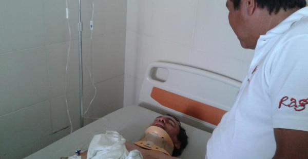 Escalante se recupera en el hospital San Juan de Dios. Hasta allí llegaron varios de sus colegas para brindarle su apoyo