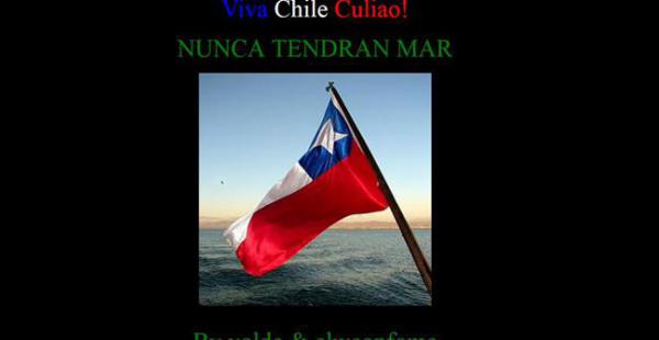 El sitio web de la Armada de Bolivia fue atacada por supuestos hackers chilenos este martes