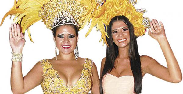 Katherine Pinto, reina de los Falderos, recibió a la bella Anabel Angus