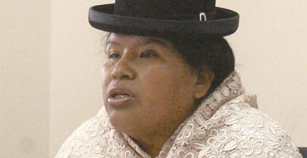 La magistrada Cristina Mamani