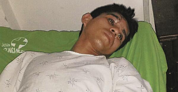 Yimy J. Urzagaste está internado