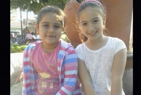 Lucía y Florencia hijas de Cecilia Sanabría