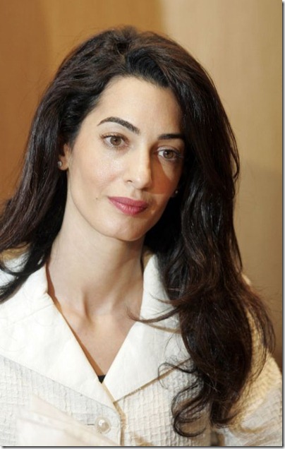 Amal, en su reciente viaje a Atenas