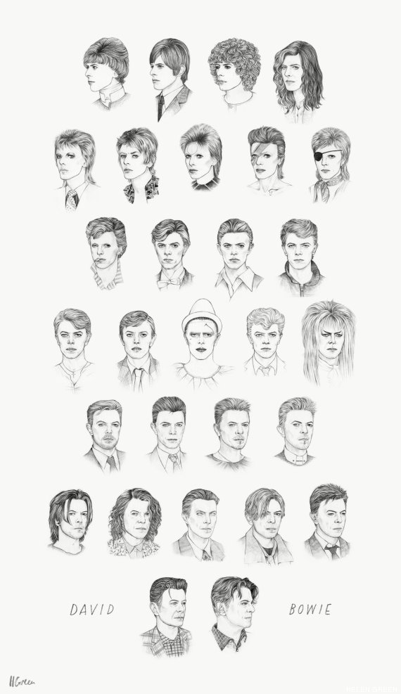 bowie blanco y negro