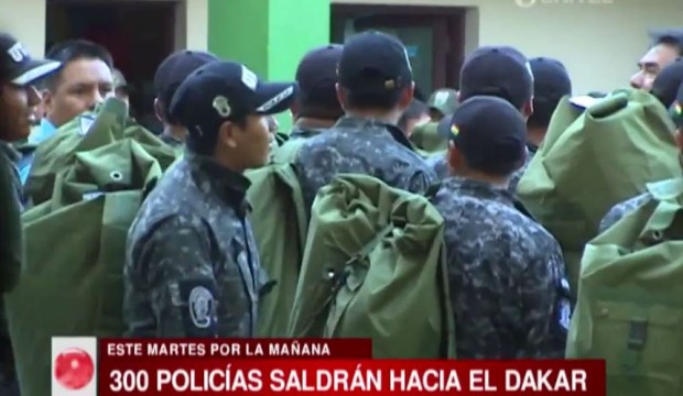Dakar 2015: 300 Policías van a brindar seguridad en el recorrido por Bolivia